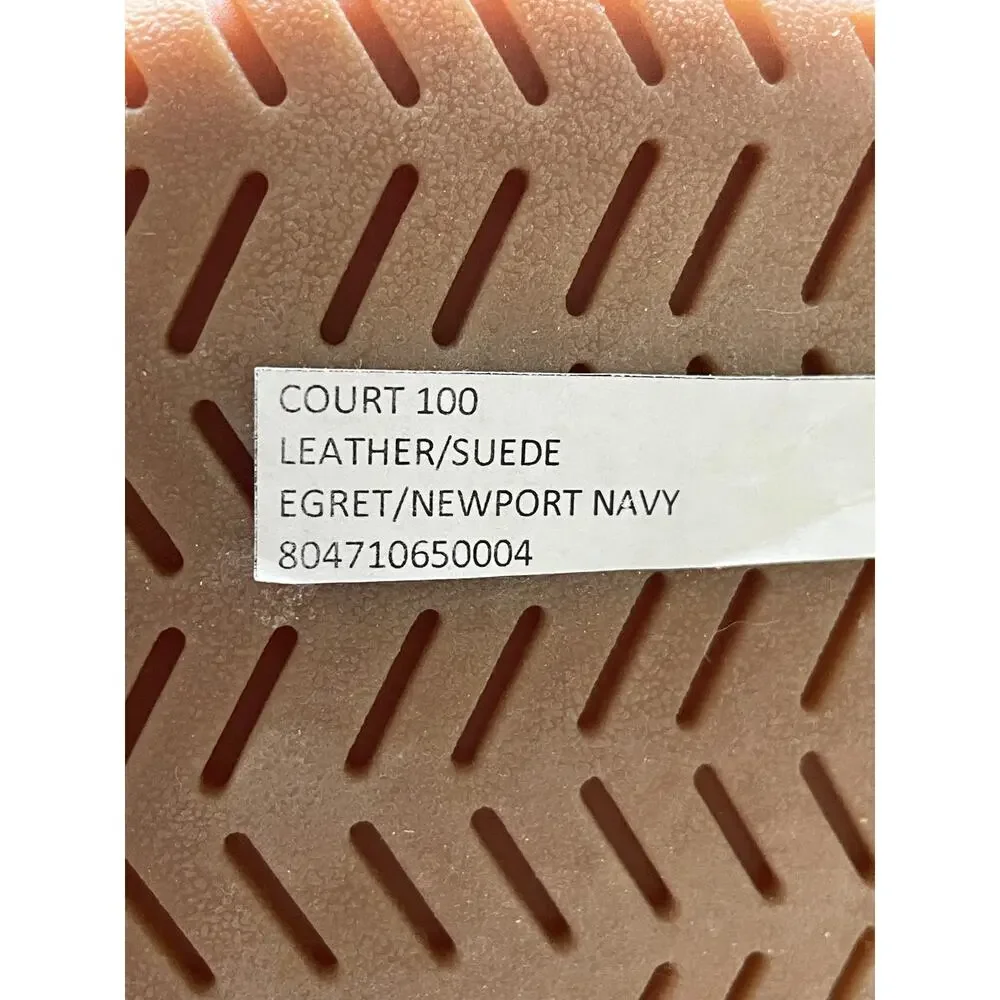 Polo Ralph Lauren Court 100 Sneakers Beige Leather Suede Size 6 Neutral